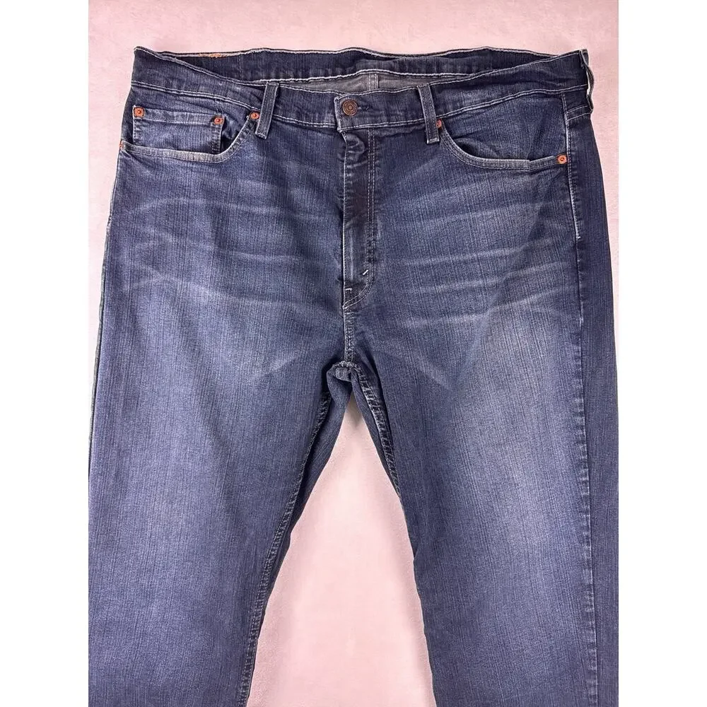 Levi's 559 Relaxed Straight Jeans Mens 40x30 Blue Dark Wash Stretch Denim